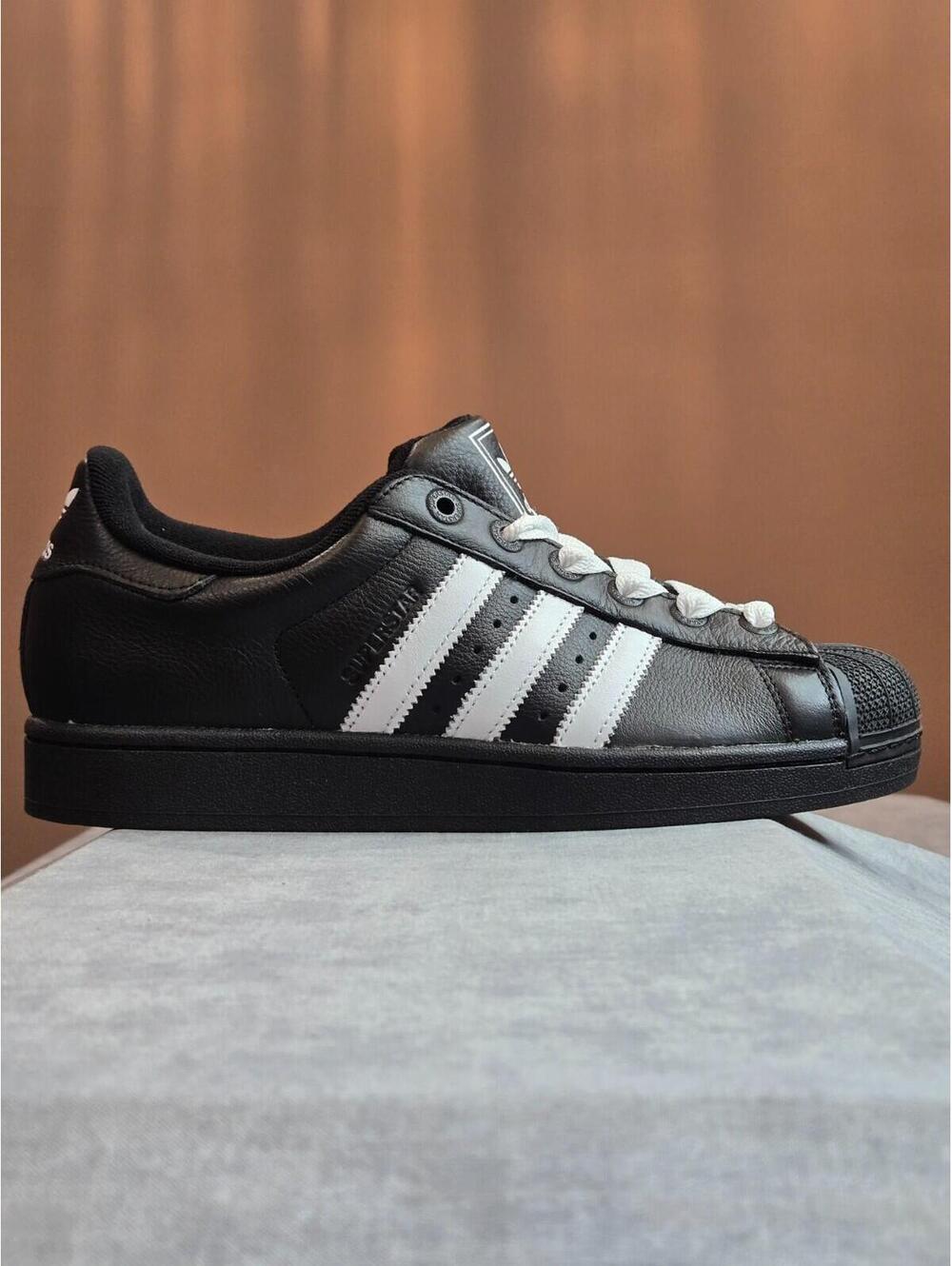 adidas Originals Superstar II Shell Toe Black White Men’s 8 / 9W JI3538